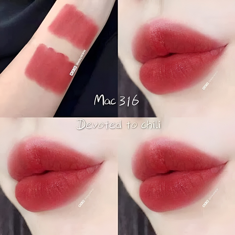 Son MAC Powder Kiss Lipstick Devoted To Chili đỏ ớt 240764