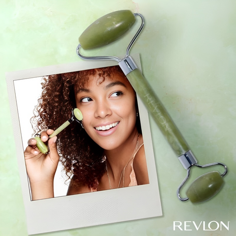 Thanh lăn mát xa mặt Revlon Cool & De Puff 240760 - Đá ngọc bích tự nhiên giúp da sáng mịn, giảm sưng bọng mắt, thư giãn hiệu quả