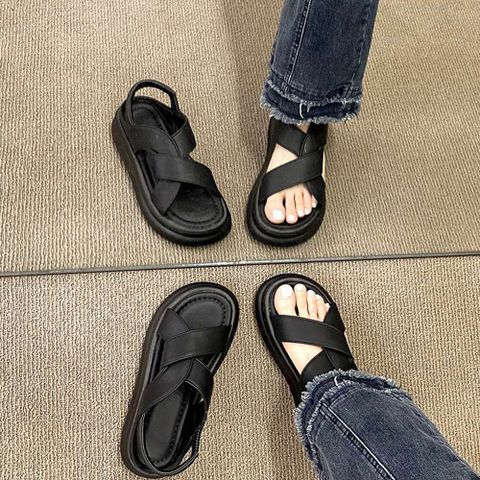 Dép Sandal Nữ Quai Chéo N12 Đế Eva Tăng Chiều Cao 5cm - Kiểu Dáng Basic Hot Trend, Phong Cách Thời Trang Đẹp, Đủ Size