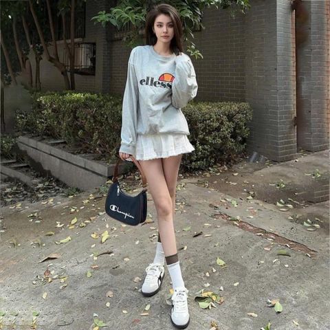 Giày Sneakers Champion Đen Trắng Full Size 36-43 - Xu Hướng Thời Trang Năng Động Nam Nữ, Phong Cách Basic Dễ Phối Đồ