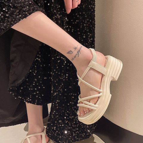 Dép Sandal Nữ Dây Da N211 Đế Eva 5cm Siêu Nhẹ - Kiểu Dáng Basic Thời Trang, Hàng Chất Lượng Cao, Hot Trend 2023
