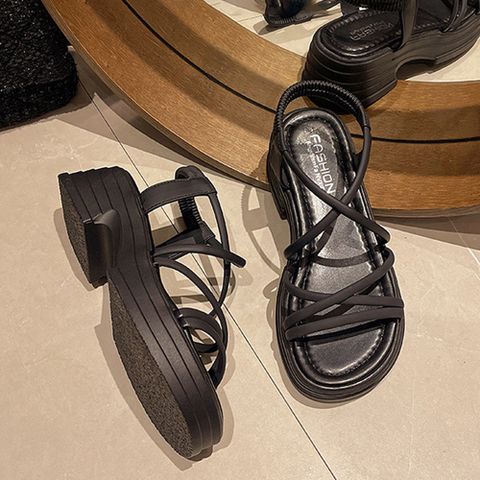 Dép Sandal Nữ Dây Da N211 Đế Eva 5cm Siêu Nhẹ - Kiểu Dáng Basic Thời Trang, Hàng Chất Lượng Cao, Hot Trend 2023