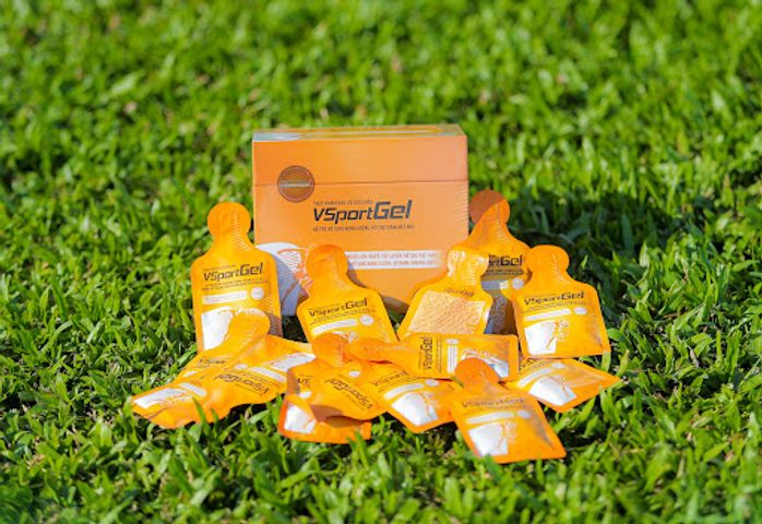 VsportGel - Gel Năng Lượng Hồi Phục Nhanh, Giảm Đau Nhức Cơ Sau Workout - Combo 50 Gói 15mL Hữu Cơ, Tiện Lợi