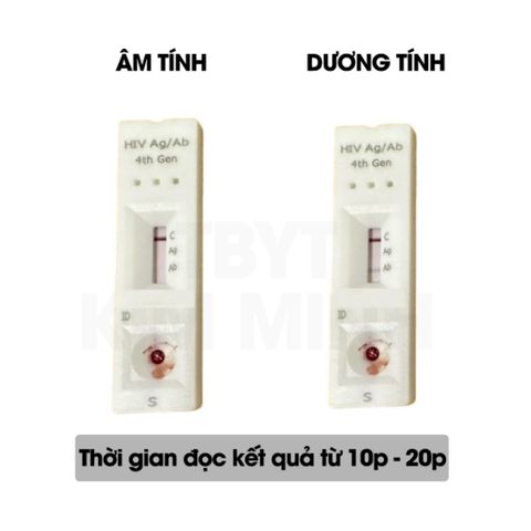 Bộ test HIV phát hiện sớm - Que thử thế hệ thứ 4 Alere & CTK Combo Ag/Ab, kết quả chính xác sau chỉ 14 ngày, dễ sử dụng
