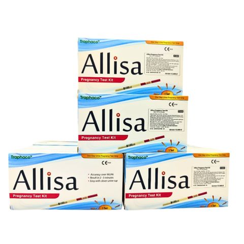 Que Thử Thai Allisa Traphaco Chính Hãng - Xác Định Thai Sớm Nhanh Chóng, Đơn Giản, Chính Xác Trong 7-10 Ngày - Hộp 1 Que