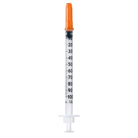 Bơm Tiêm Insulin Braun Omnican 1Ml/100IU Đầu Cam - Thiết Bị Y Tế Không Đau Cho Người Tiểu Đường
