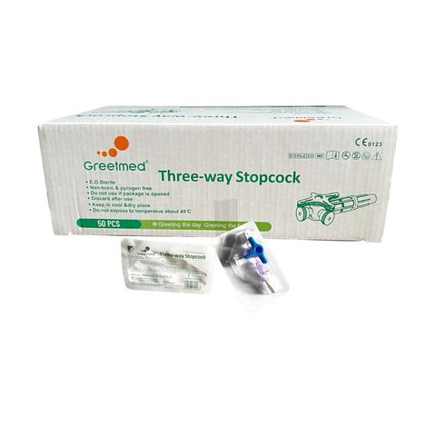 Khóa Ba Chạc Y Tế Greetmed - Bộ 50 Chiếc Dụng Cụ Mix Tinh Chất An Toàn, Đạt Tiêu Chuẩn ISO, Không Độc Tố