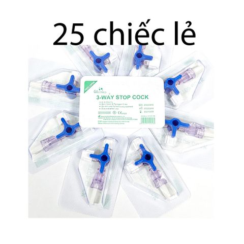 Khóa Ba Chạc Y Tế Greetmed - Bộ 50 Chiếc Dụng Cụ Mix Tinh Chất An Toàn, Đạt Tiêu Chuẩn ISO, Không Độc Tố