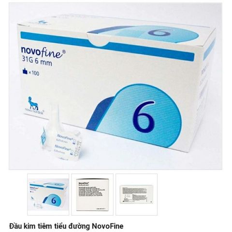 Kim tiêm insulin Novofine 31G 6mm - Kim tiêm vô trùng cho bút tiêm Novo Nordisk, sản phẩm chăm sóc sức khỏe chính xác và an toàn