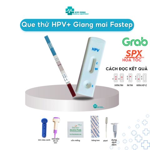 Que Thử Giang Mai, HPV, HIV Tại Nhà Fastep - Bộ Xét Nghiệm Nhanh, Đáng Tin Cậy, Dễ Sử Dụng trong 15 Phút