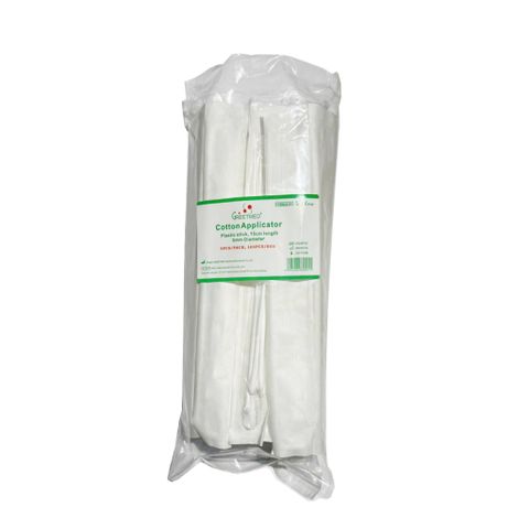 Que gòn xét nghiệm tiệt trùng Greetmed 15 cm, 100 chiếc - Dụng cụ lấy mẫu y tế tiện lợi, an toàn và hiệu quả
