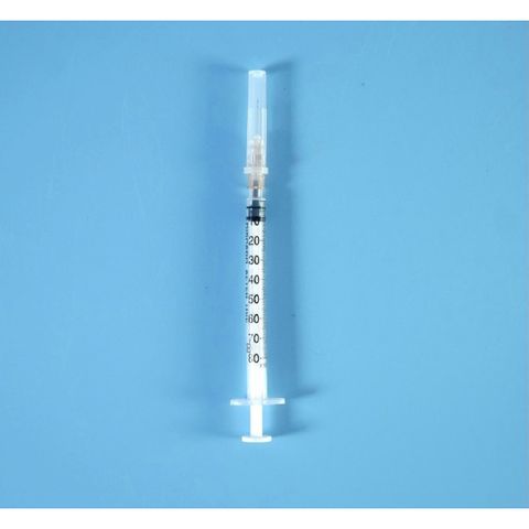 Bơm Tiêm Vinahankook 1ml - Kim Tiêm 25G x 5/8'' và 26G x 1/2'' - Vô Trùng, An Toàn, Sử Dụng 1 Lần, Phù Hợp Ngành Y Tế