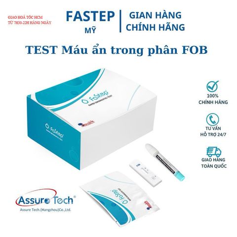 Que Test Phát Hiện Máu Ẩn Trong Phân FOB Fastep - Xét Nghiệm Sớm Ung Thư Đại Tràng & Chẩn Đoán Bệnh Tiêu Hóa