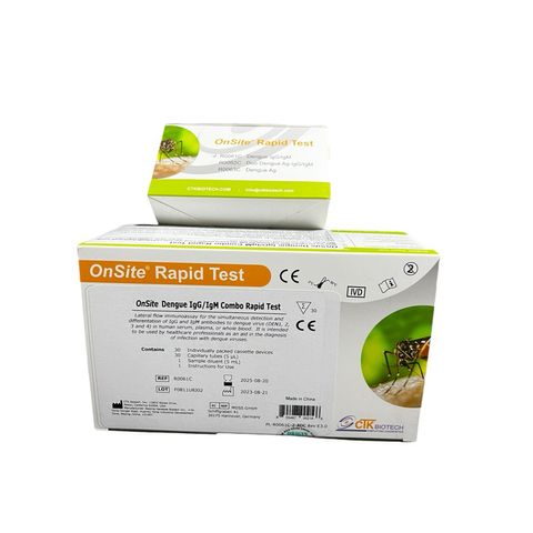 Que Thử Test Nhanh Sốt Xuất Huyết NS1 Ag & Kháng Thể IgG/IgM CTK - Hộp 30/40 Que Xét Nghiệm Chất Lượng Cao