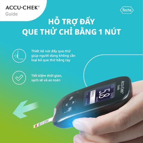 Que Thử Đường Huyết ACCU-CHEK® Guide - Hộp 25 Que, Độ Chính Xác ISO 15197:2013, Hàng Chính Hãng
