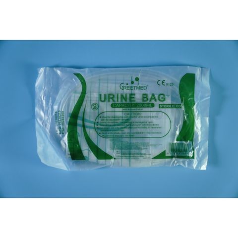 Túi Tiểu Greetmed 2000ml - Túi Đựng Nước Tiểu Y Tế An Toàn, Thiết Kế Tiện Lợi, Giúp Chăm Sóc Bệnh Nhân Hiệu Quả