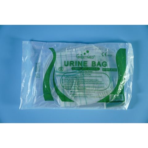 Túi Tiểu Greetmed 2000ml - Túi Đựng Nước Tiểu Y Tế An Toàn, Thiết Kế Tiện Lợi, Giúp Chăm Sóc Bệnh Nhân Hiệu Quả