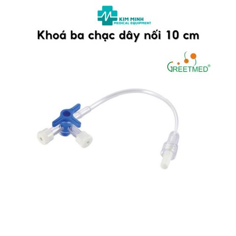 Khóa 3 Chạc Greetmed - Khóa 3 Ngã Có Dây Nối Vô Trùng Đối Với Thiết Bị Y Tế - Nhiều Kích Cỡ 10cm, 25cm, 35cm, 50cm, 100cm