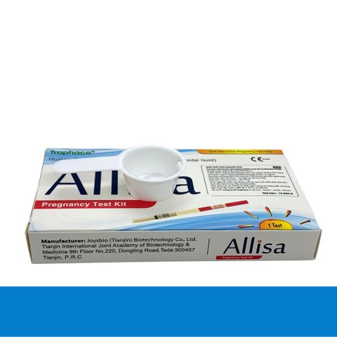 Combo 10 Que Thử Thai ALISA Traphaco Với Cốc - Phát Hiện Thai Sớm Chính Xác, Dễ Dùng, Chuẩn Châu Âu