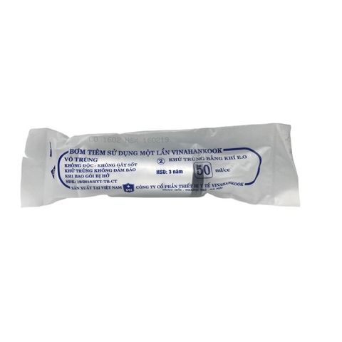 Bơm cho ăn Vinahankook 50cc loại lớn không kim - Thiết bị chăm sóc sức khỏe, bơm dung dịch chuyên dụng cho bệnh nhân
