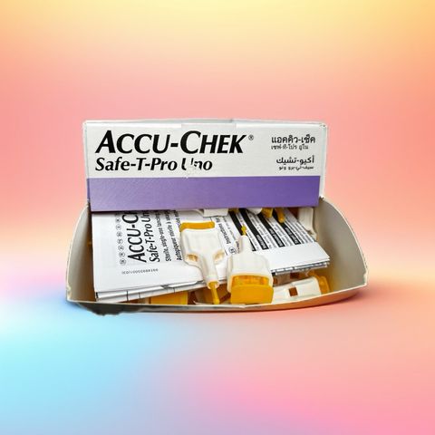 Kim Lấy Máu Không Đau Accu-Chek Safe-T-Pro Uno - Thiết Bị Y Tế An Toàn, Dễ Dàng Sử Dụng Cho Người Tiểu Đường, Trẻ Em, Mới Sinh