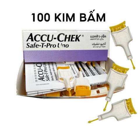 Kim Lấy Máu Không Đau Accu-Chek Safe-T-Pro Uno - Thiết Bị Y Tế An Toàn, Dễ Dàng Sử Dụng Cho Người Tiểu Đường, Trẻ Em, Mới Sinh
