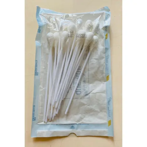 Que gòn y tế Bảo Thạch 100% cotton tự nhiên - Túi 20 que vô trùng cho rửa vết thương và xét nghiệm, an toàn và tiện lợi