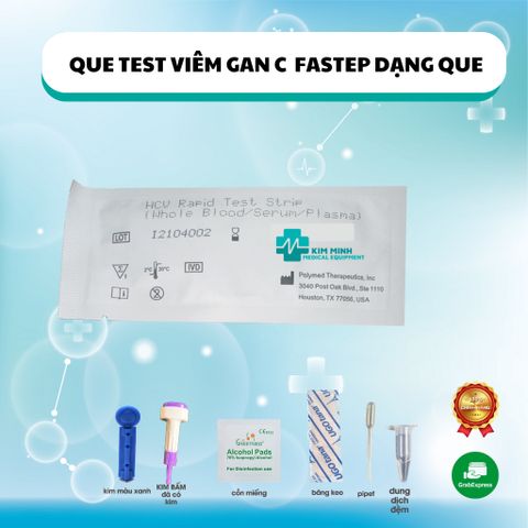 Test Nhanh Viêm Gan C Dạng Que 4mm - Xét Nghiệm Định Tính Kháng Thể HCV - Kết Quả Nhanh Chỉ Trong 10 Phút, Độ Nhạy 99,9%