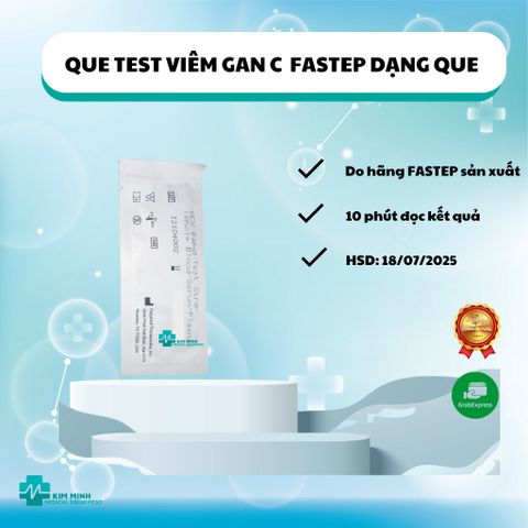 Test Nhanh Viêm Gan C Dạng Que 4mm - Xét Nghiệm Định Tính Kháng Thể HCV - Kết Quả Nhanh Chỉ Trong 10 Phút, Độ Nhạy 99,9%