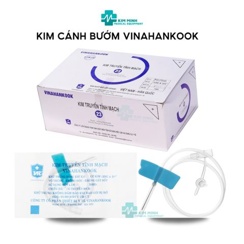 Kim Cánh Bướm Truyền Tĩnh Mạch 23G Vinahankook - Kim Y Tế Vô Trùng, Dễ Sử Dụng, Tiết Kiệm Thời Gian