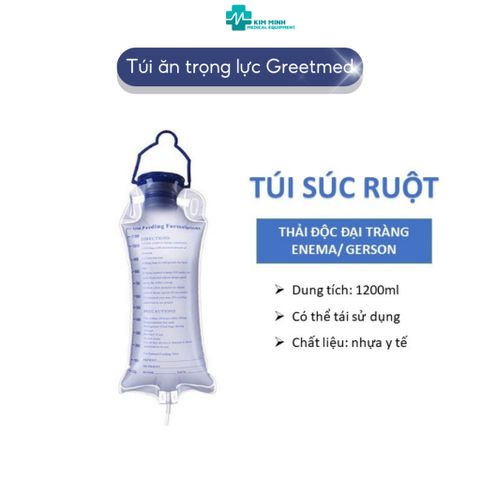 Túi Súc Ruột Thải Độc Đại Tràng 1200ml - Túi Truyền Dịch Cafe Phương Pháp Gerson Cho Sức Khỏe Ruột Và Gan