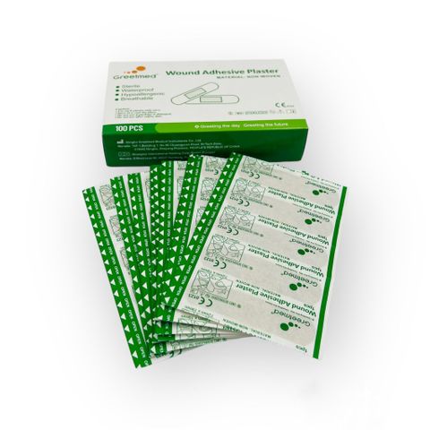 Băng cá nhân Greetmed 100 miếng - Băng dán y tế chất lượng cao, dụng cụ chăm sóc vết thương tiện lợi cho gia đình và du lịch