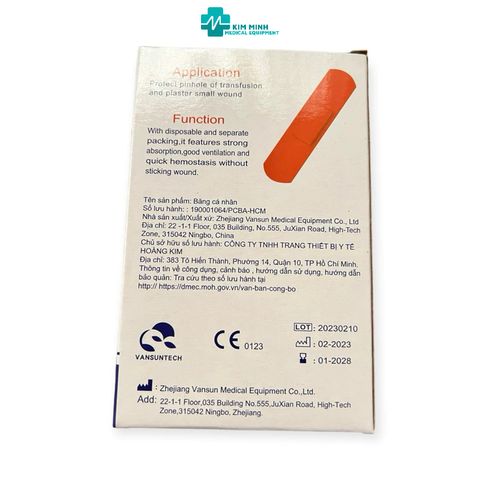 Băng Cá Nhân Y Tế Bandage - Hộp 100 Miếng Thấm Nước - Bảo Vệ Da Cho Sức Khỏe Hàng Ngày