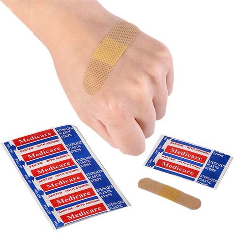 Băng Cá Nhân Y Tế Bandage - Hộp 100 Miếng Thấm Nước - Bảo Vệ Da Cho Sức Khỏe Hàng Ngày