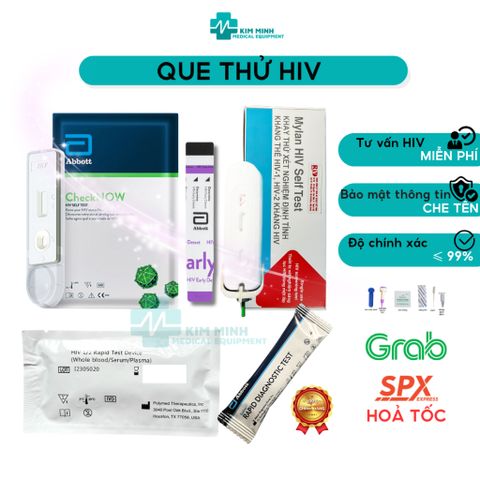 Kit Thử Nhanh HIV Tại Nhà - Kết Quả Chính Xác 99% - Hàng Chính Hãng, Giao Hỏa Tốc Tại TP.HCM
