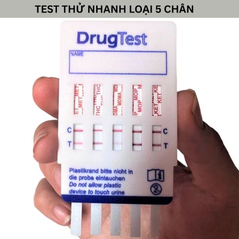 Que thử ma túy tổng hợp 4 và 5 chân Fastep - Bộ test nhanh an toàn hiệu quả trong 5 phút, phát hiện chất gây nghiện tại nhà.