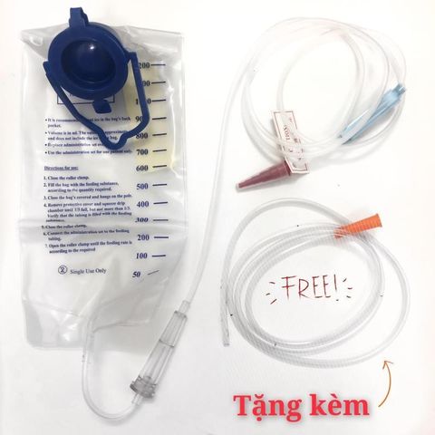 Combo Túi Thải Độc Đại Tràng 1200ml - Thực Hiện Thụt Tháo Café Enema Tại Nhà, Giúp Detox Ruột Hiệu Quả