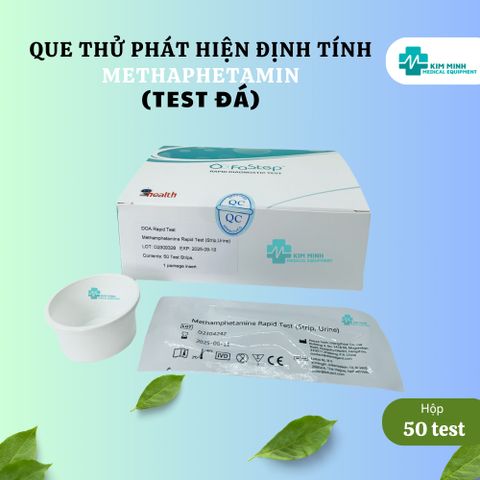 Que Thử Ma Túy Đá Methaphetamin Fastep - Hộp 50 Test và 50 Cốc, Kiểm Tra Nhanh Lưu Ý Sử Dụng Hàng Chính Hãng