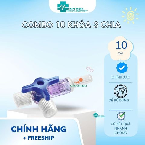 Combo 10 Khóa 3 Chia Chạc Ba - Thiết Bị Pha Thuốc Tiệt Trùng An Toàn và Tiện Lợi cho Sức Khỏe