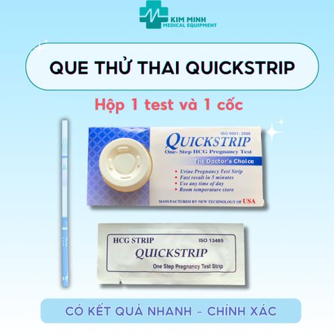Combo 10 Que Thử Thai QUICKSTRIP - Dụng Cụ Thử Thai Chính Xác, Nhanh Chóng, Công Nghệ USA, Phát Hiện Thai Sớm Tại Nhà