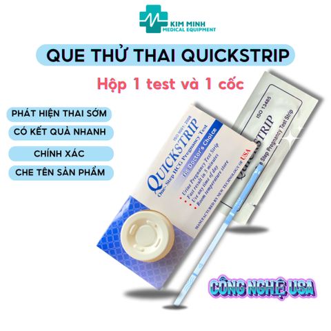 Combo 10 Que Thử Thai QUICKSTRIP - Dụng Cụ Thử Thai Chính Xác, Nhanh Chóng, Công Nghệ USA, Phát Hiện Thai Sớm Tại Nhà