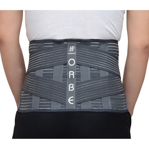 Đai Lưng Cột Sống Orbe Olumba - Hỗ Trợ Cột Sống Lưng Chất Liệu Vải Chun Thoáng Khí, Nhẹ, Đàn Hồi Cao S, M, L, XL, XXL