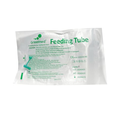 Combo 10 Sợi Dây Greetmed FR6 Có Nắp - Dụng Cụ An Toàn Cho Spa và Thẩm Mỹ Hút Dịch, Cho Ăn TBYT