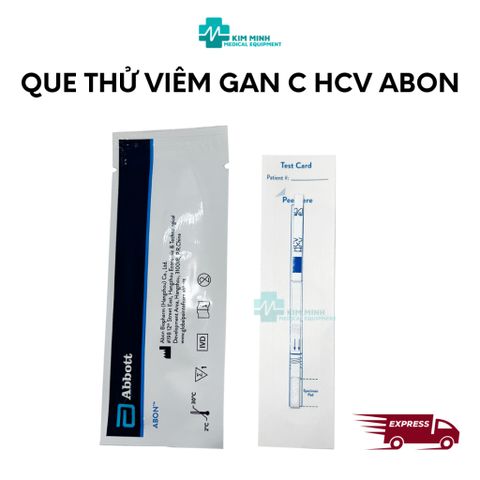 Hộp 50 Que Thử Viêm Gan C HCV Abon – Phát Hiện Nhanh Virus Hôm Nay, Kết Quả Chính Xác Chỉ Trong 15 Phút