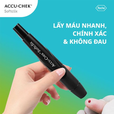 Hộp 25 Kim Chích Máu ACCU-CHEK SoftClix - Thiết bị Lấy Máu Không Đau Dùng Cho Máy Đo Đường Huyết ACCU-CHEK®