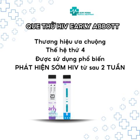 Combo 3 Que Thử HIV Tại Nhà - Fastep, Early, CheckNOW - Bộ Kit Xét Nghiệm An Toàn và Tiện Lợi
