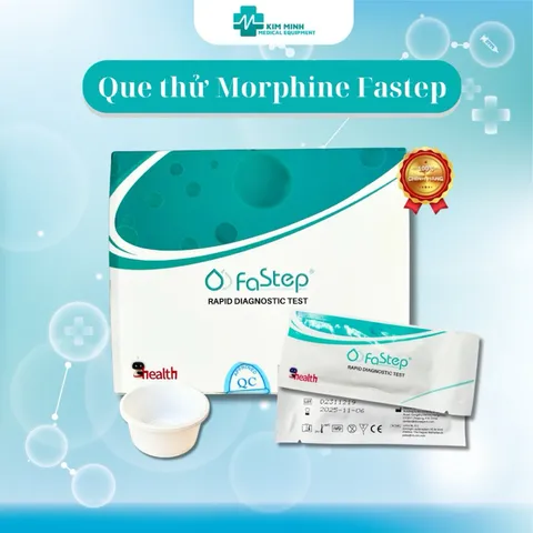 Hộp Que Thử Morphine Fastep - Bộ 50 Que và 50 Cốc Xét Nghiệm Nhanh Chóng Độ Chính Xác Cao