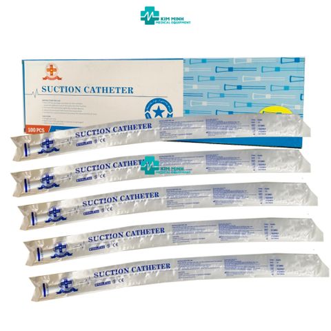 Hộp 100 sợi dây hút đàm nhớt Greetmed/Sintrue Fr12, ống mềm y tế cho đường hô hấp, sử dụng 1 lần, thoải mái cho bệnh nhân