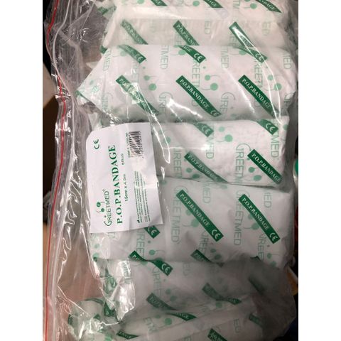 Bột bó thạch cao Greetmed P.O.P BANDAGE - Băng bó y tế hỗ trợ gãy xương, trật khớp cho mọi kích cỡ, sẵn sàng sử dụng