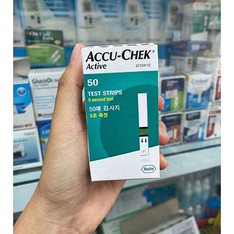 Que Thử Đường Huyết Accu-Chek Active 50 Que - Thiết Bị Y Tế Chính Hãng, Kiểm Tra Đường Huyết Dễ Dàng Tại Nhà